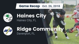 Recap: Haines City  vs. Ridge Community  2018