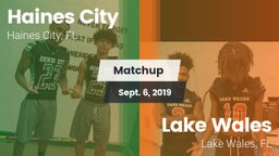 Matchup: Haines City High vs. Lake Wales  2019