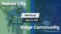Matchup: Haines City High vs. Ridge Community  2019