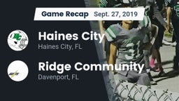Recap: Haines City  vs. Ridge Community  2019