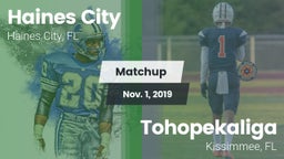 Matchup: Haines City High vs. Tohopekaliga  2019