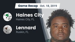 Recap: Haines City  vs. Lennard  2019