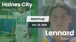 Matchup: Haines City High vs. Lennard  2020