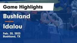 Bushland  vs Idalou  Game Highlights - Feb. 20, 2023