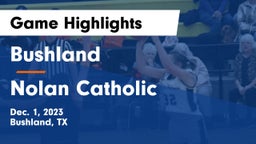 Bushland  vs Nolan Catholic  Game Highlights - Dec. 1, 2023