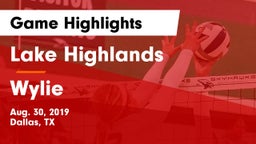Lake Highlands  vs Wylie  Game Highlights - Aug. 30, 2019