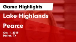 Lake Highlands  vs Pearce  Game Highlights - Oct. 1, 2019