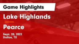 Lake Highlands  vs Pearce  Game Highlights - Sept. 20, 2022
