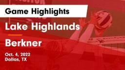 Lake Highlands  vs Berkner  Game Highlights - Oct. 4, 2022