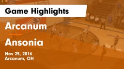 Arcanum  vs Ansonia  Game Highlights - Nov 25, 2016