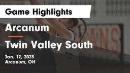 Arcanum  vs Twin Valley South  Game Highlights - Jan. 12, 2023