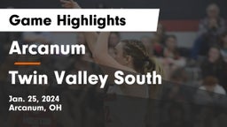Arcanum  vs Twin Valley South  Game Highlights - Jan. 25, 2024