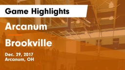 Arcanum  vs Brookville  Game Highlights - Dec. 29, 2017