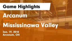 Arcanum  vs Mississinawa Valley  Game Highlights - Jan. 19, 2018