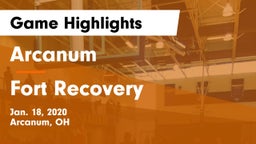 Arcanum  vs Fort Recovery  Game Highlights - Jan. 18, 2020