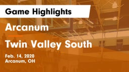 Arcanum  vs Twin Valley South  Game Highlights - Feb. 14, 2020