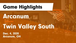 Arcanum  vs Twin Valley South  Game Highlights - Dec. 4, 2020