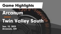 Arcanum  vs Twin Valley South  Game Highlights - Jan. 13, 2023