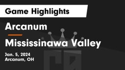 Arcanum  vs Mississinawa Valley  Game Highlights - Jan. 5, 2024