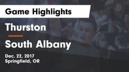 Thurston  vs South Albany  Game Highlights - Dec. 22, 2017
