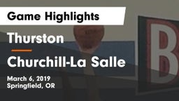 Thurston  vs Churchill-La Salle Game Highlights - March 6, 2019