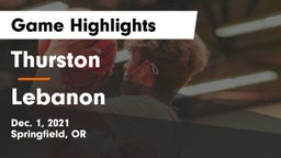 Thurston  vs Lebanon  Game Highlights - Dec. 1, 2021