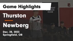 Thurston  vs Newberg  Game Highlights - Dec. 28, 2023