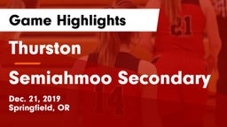 Thurston  vs Semiahmoo Secondary Game Highlights - Dec. 21, 2019