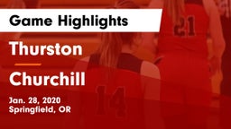 Thurston  vs Churchill  Game Highlights - Jan. 28, 2020