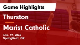 Thurston  vs Marist Catholic  Game Highlights - Jan. 12, 2023