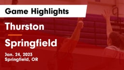 Thurston  vs Springfield  Game Highlights - Jan. 24, 2023