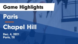 Paris  vs Chapel Hill  Game Highlights - Dec. 4, 2021