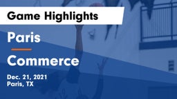 Paris  vs Commerce  Game Highlights - Dec. 21, 2021