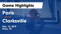 Paris  vs Clarksville  Game Highlights - Dec. 13, 2019