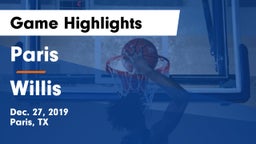 Paris  vs Willis  Game Highlights - Dec. 27, 2019