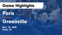 Paris  vs Greenville  Game Highlights - Dec. 19, 2020