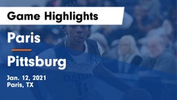 Paris  vs Pittsburg  Game Highlights - Jan. 12, 2021
