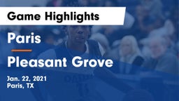 Paris  vs Pleasant Grove  Game Highlights - Jan. 22, 2021