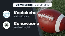 Recap: Kealakehe  vs. Konawaena  2018