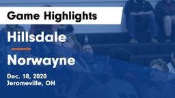 Hillsdale  vs Norwayne  Game Highlights - Dec. 18, 2020