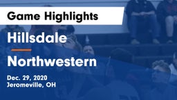 Hillsdale  vs Northwestern  Game Highlights - Dec. 29, 2020