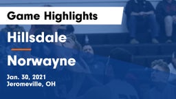 Hillsdale  vs Norwayne  Game Highlights - Jan. 30, 2021