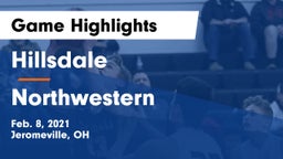 Hillsdale  vs Northwestern  Game Highlights - Feb. 8, 2021