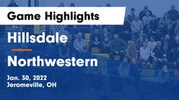Hillsdale  vs Northwestern  Game Highlights - Jan. 30, 2022