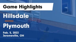 Hillsdale  vs Plymouth  Game Highlights - Feb. 5, 2022