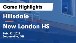 Hillsdale  vs New London HS Game Highlights - Feb. 12, 2022