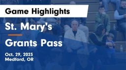 St. Mary's  vs Grants Pass  Game Highlights - Oct. 29, 2023