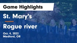 St. Mary's  vs Rogue river  Game Highlights - Oct. 4, 2022