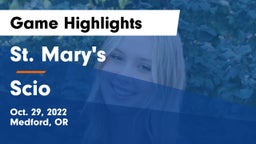 St. Mary's  vs Scio  Game Highlights - Oct. 29, 2022