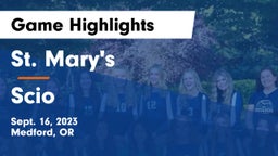 St. Mary's  vs Scio  Game Highlights - Sept. 16, 2023